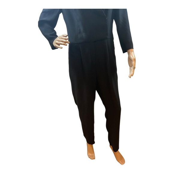 Banana Republic Women’s Tuxedo Jumpsuit Black Casual or Formal Size 8 - Picture 3 of 16